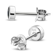 Abalone Shell Sterling Silver Stud Earrings - e407